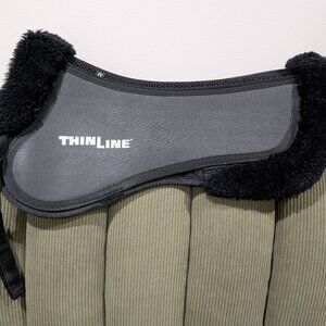 Thinline Trifecta Half Pad with Sheepskin Rolls Black Size M with full shim set